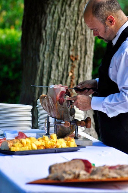 Hand cut parma ham